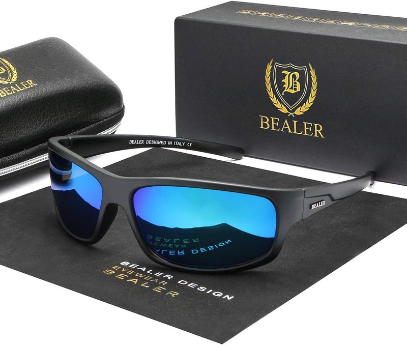 BEALER Store Polarized Sports Sunglasses for Men Lightweight TR90 Frame Sun Glasses Driving Cycling Fishing UV Protection Shades - Image 4